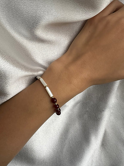 Ruby Jade Bracelet