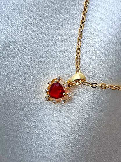 Red Heart 18K Gold Plated