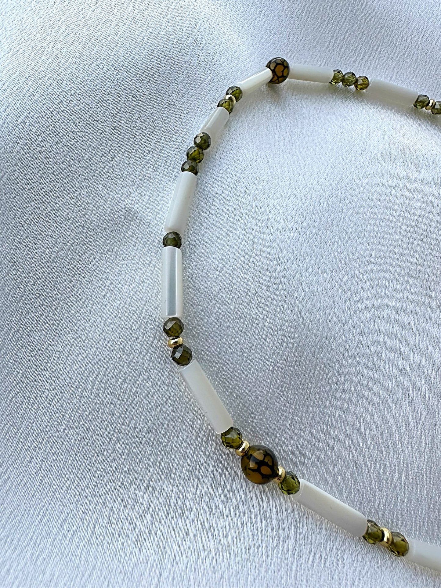 Agate Choker Green