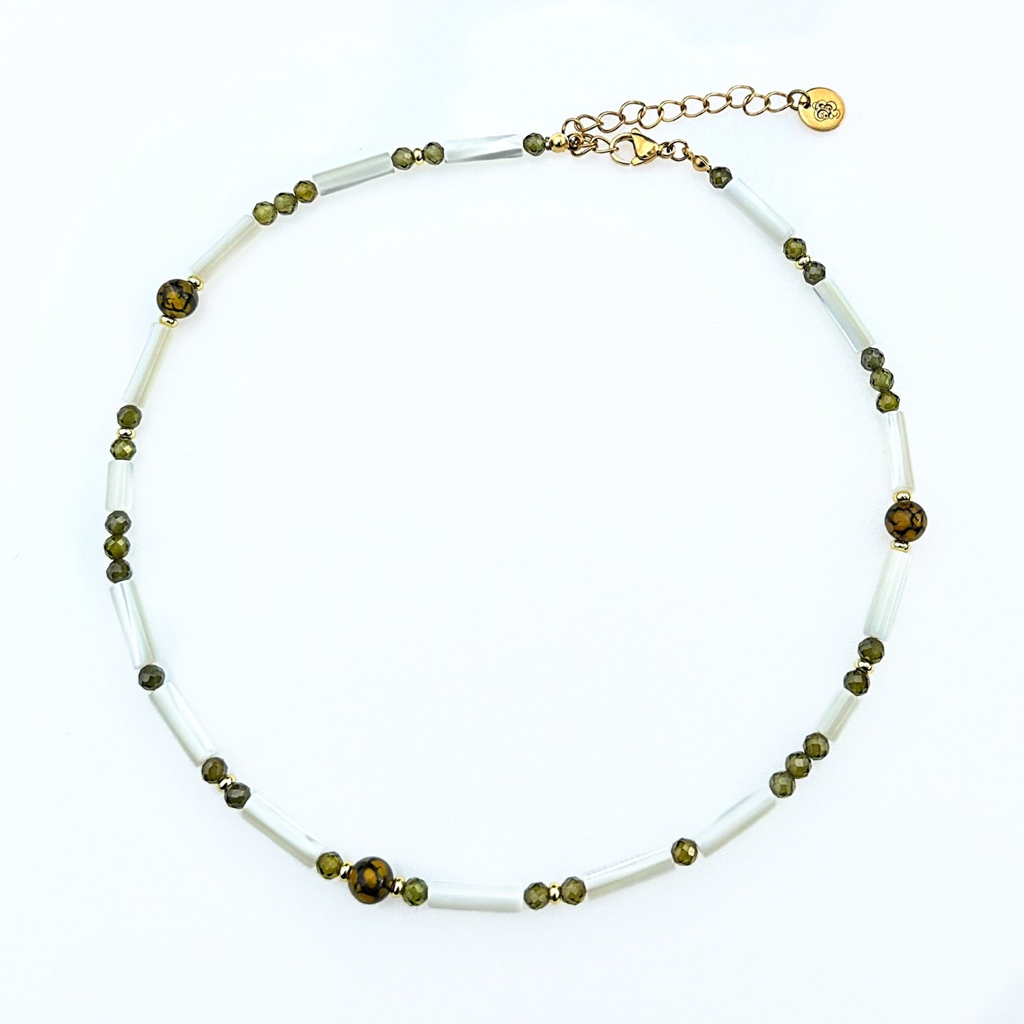 Agate Choker Green