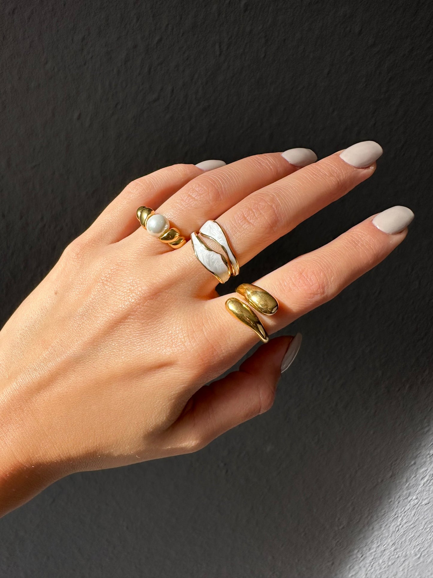 Open Snake Ring 18K Gold Plated