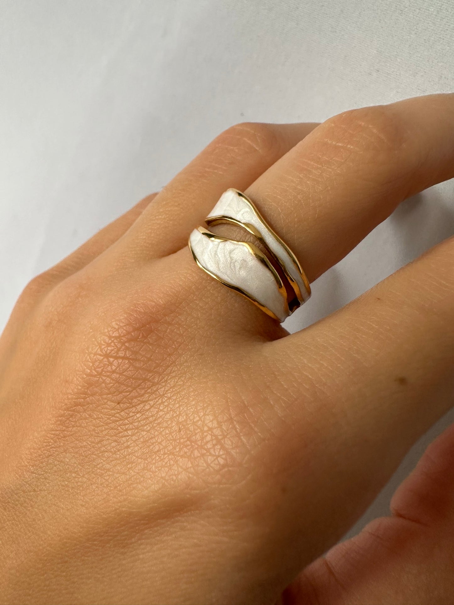 Open Ring Shell 18K Gold Plated