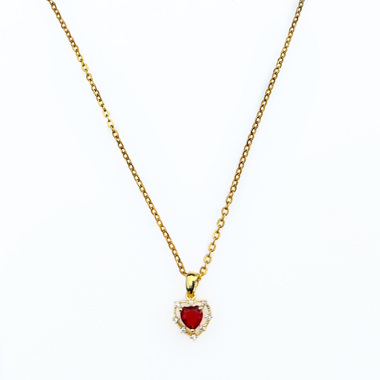 Red Heart 18K Gold Plated