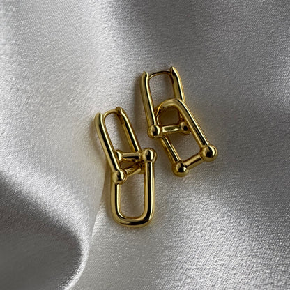 Kara Earrings 18K Gold Plated