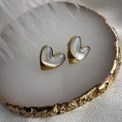 Heart Earrings 18K Gold Plated