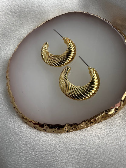 Vintage Hoops 18K Gold Plated