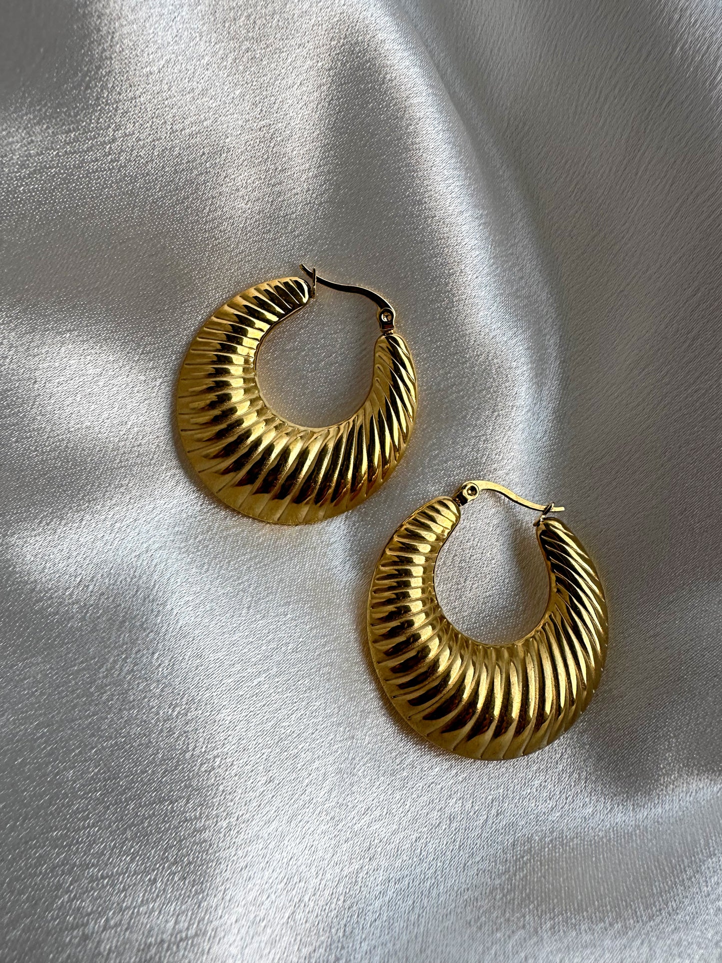 Freya Hoops 18K Gold Plated