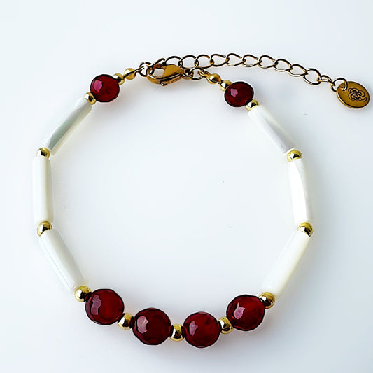 Ruby Jade Bracelet